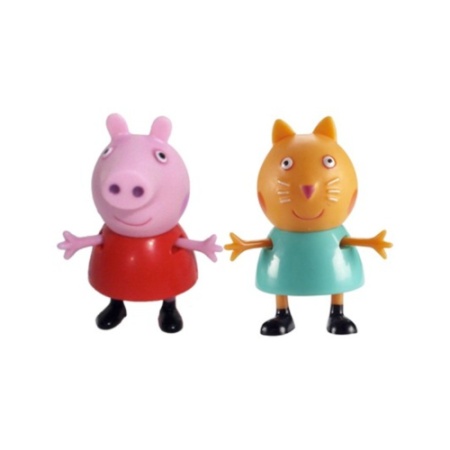 Set figurine Peppa Pig, Peppa Pig și Candy Cat, 5, 5x4, 5x3, 5cm