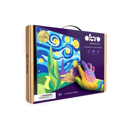 Set pictura cu argila usoara, 29*29 cm - Little Prince Night