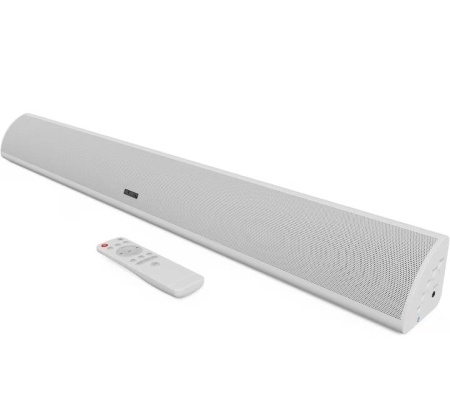 Soundbar cu Subwoofer integrat, Majority, Snowdon, 2.1, Bluetooth, PC, Wireless, AUX, 120 W, alb, Resigilat, Grad A - Img 1