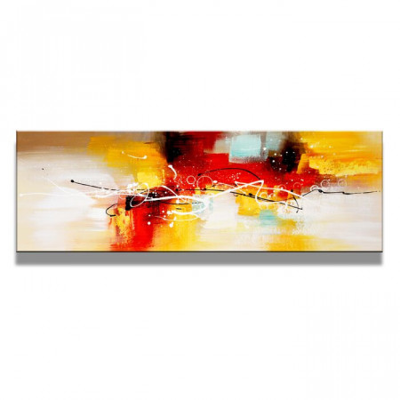 Tablou „Abstract”, multicolor, 40 x 120 cm - Img 1
