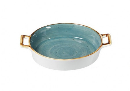Tava de copt Arregui, ceramica, albastra, 4 x 22 x 16 cm - Img 1