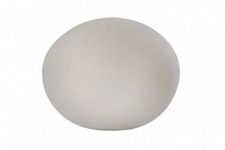 Veioza Glas Oval alba, 1 bec, sticla, rotunda, diametru 30 cm, 230 V, 40 W - Img 1