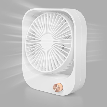 Ventilator Ainseala, ABS, alb, 17,2 x 20,8 x 6,5 cm, 2000 mAh