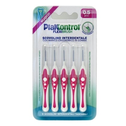 5 Periute interdentare Plakkontrol Flexi Brush 0,5 mm