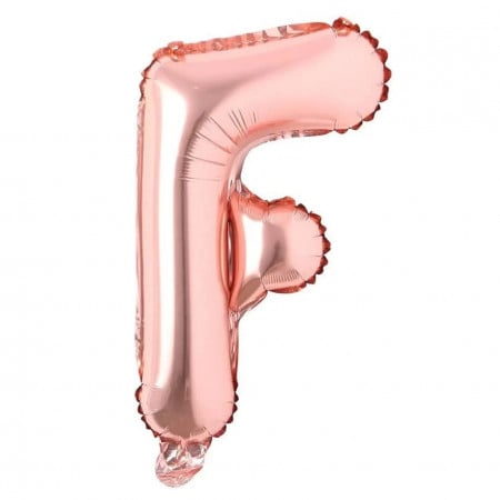 Balon aniversar Maxee, litera F, roz, 40 cm