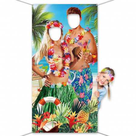 Banner foto pentru petrecere piscina DPKOW, poliester, multicolor, 175 x 90 cm
