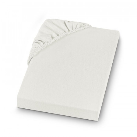 Cearsaf de pat Antiono, bumbac, alb, 160 x 200 cm - Img 1