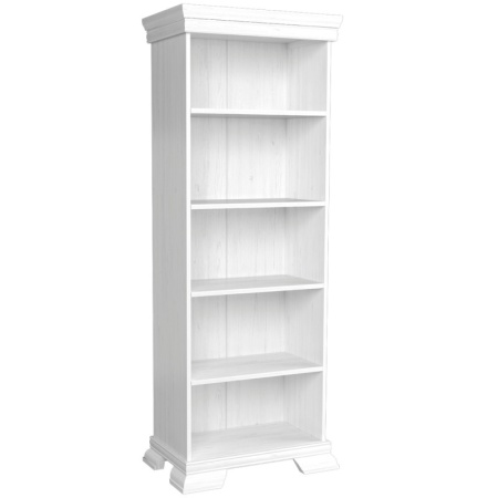 Corp biblioteca VMR1, 4 polite, Alb Antichizat, 68 x 40 x 193 cm - Img 1