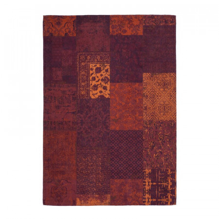 Covor Inara tesut manual din bumbac Orange/Rosu 160 x 230 cm - Img 1