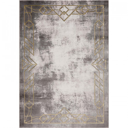 Covor Jarod, polipropilena/poliester, gri/auriu, 160 x 230 cm