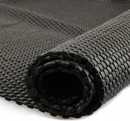 Covoras antiaderent multifunctional Fowong, PVC, negru, 100 x 150 cm