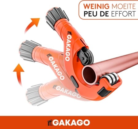 Foarfece universal pentru tevi Gakago, pentru toate metalele obisnuite, metal, portocaliu, 3-70 mm