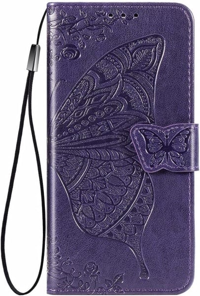 Husa de protectie flip pentru Honor 70 5G RonRun, TPU/piele PU, violet inchis, 6,67 inchi