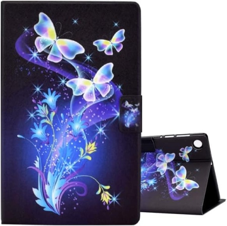 Husa de protectie flip pentru Samsung Galaxy Tab A8 2021 Onetheful, TPU/piele sintetica, multicolor, 10,5 inchi