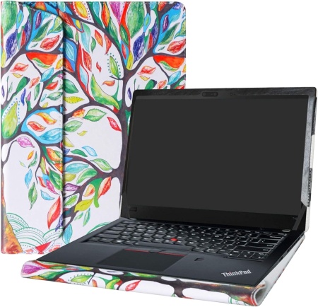 Husa de protectie pentru Lenovo ThinkPad T14/ThinkPad P43s/ThinkPad T14 Gen 2 Alapmk, piele PU, multicolor, 14 inchi