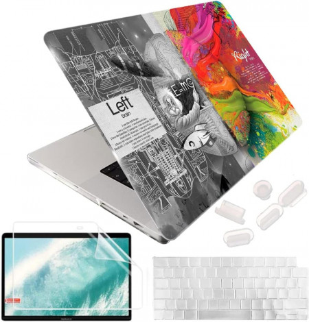 Husa de protectie pentru MacBook Air 13 2010-2017 Mushui, plastic, multicolor, 13 inchi