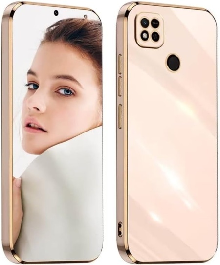 Husa de protectie pentru Xiaomi Redmi 10A/9C/9C NFC Atisijie, TPU, rose/auriu, 6,53 inchi