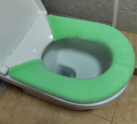 Husa pentru colacul toaletei XINFAWE, acril/poliester, verde