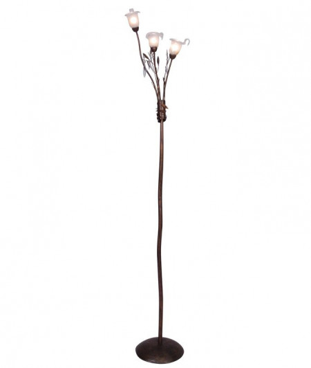 Lampadar Salkeld, metal, maro ruginiu, 177 x 35 x 35 cm - Img 1