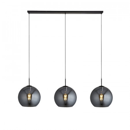 Lustra tip pendul Estinville, negru/gri, 241 x 30 x 146 cm, 10w - Img 1