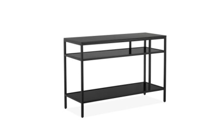 Masa tip consola Guido Maria, metal/MDF, negru, 110 x 40 x 77,5 cm