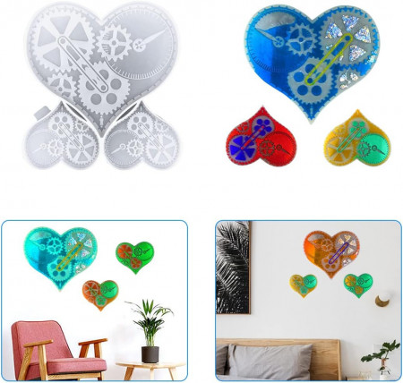 Matrita pentru decoratiune inima Koonafy, silicon, alb, 19 x 19,8 x 1 cm