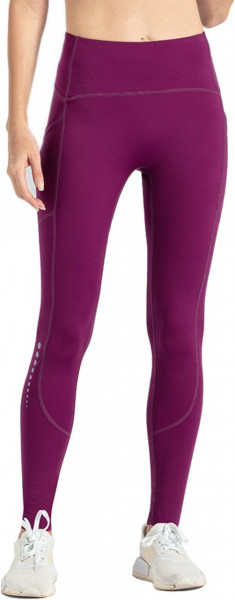 Pantaloni de yoga cu talie înaltă Safysoo, cu buzunare pentru femei, violet, XL