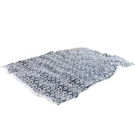 Patura de picnic Wulcea, poliester, alb/negru, 150 x 200 cm