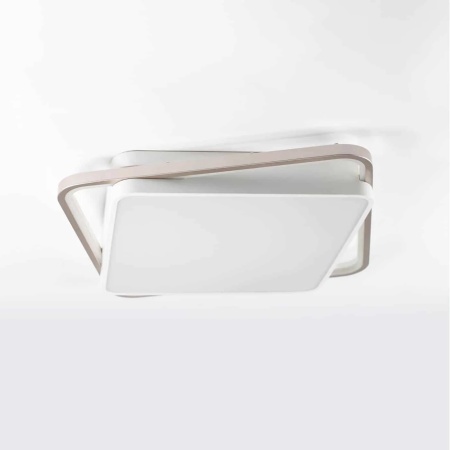 Plafoniera LED Kelektron Base, 90W, alb-sampanie, dimabil, telecomanda