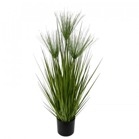 Planta artificiala in ghiveci The Seasonal Aisle, plastic, verde/negru, 75 x 25 x 25 cm