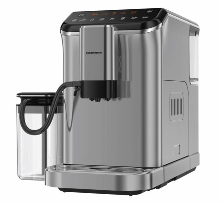 RESIGILAT – ESPRESSOR AUTOMAT HEINNER GENESIS HEMA-D20DGREY, 1350W, 20Bar, Recipient lapte, Capacitate rezervor apa 1.5L, Gri