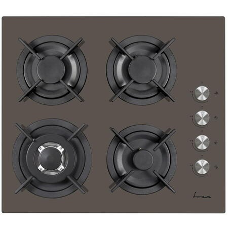 RESIGILAT – PLITA INCORPORABILA FRAM FBH-V4IWF-GMK, Gaz, 4 Arzatoare, Latime 60cm, WOK, Gratar fonta, Aprindere electrica, Dispozitiv de siguranta, Sticla cafeniu