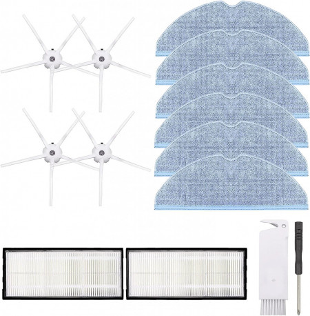 Set de 14 accesorii de inlocuire pentru aspirator Xiaomi Roborock S7 T7 T7S T7 Plus T7S Zabatoco/ textil, metal/plastic, alb/albastru