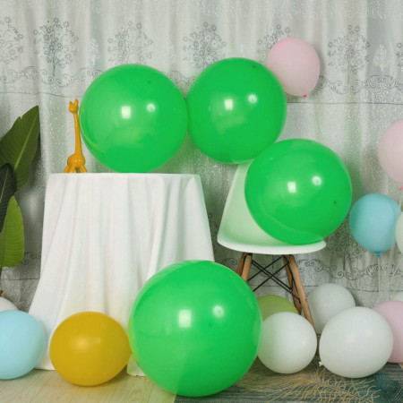 Set de 15 baloane pentru heliu Wonderland, verde, latex, 45 cm