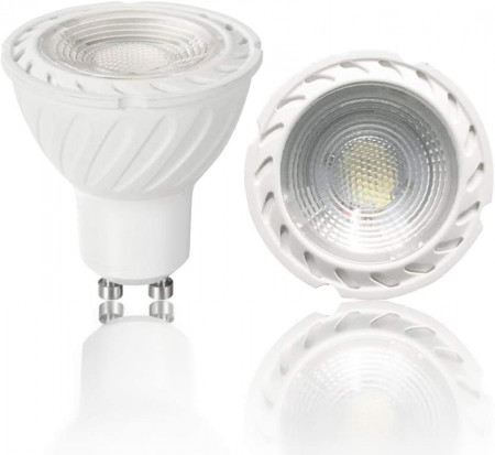 Set de 2 becuri VARICART, LED, metal/plastic, alb, GU10, 6W - Img 1