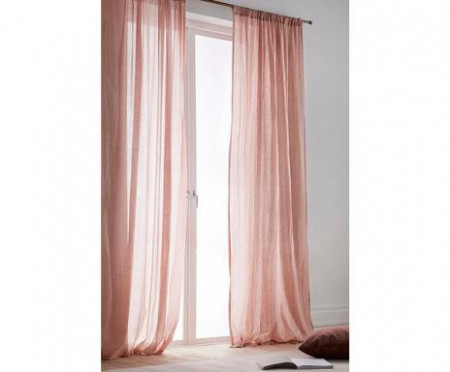 Set de 2 perdele Cocoon rosa, 220x130 cm - Img 1