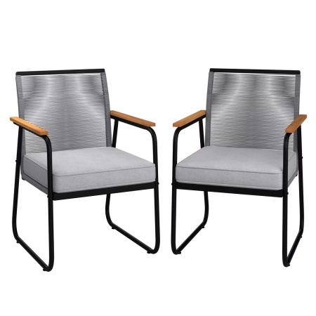 Set de 2 scaune de gradina Bessagi Garden Sada 57/82/64 cm
