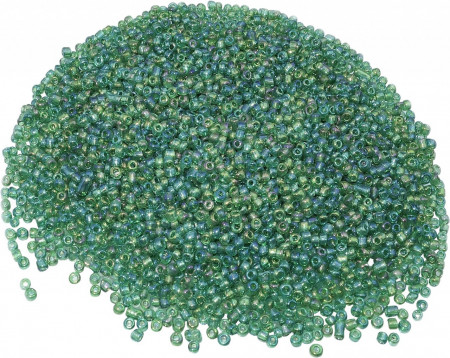 Set de 3000 margele AERZETIX, plastic, verde, 2 mm - Img 1