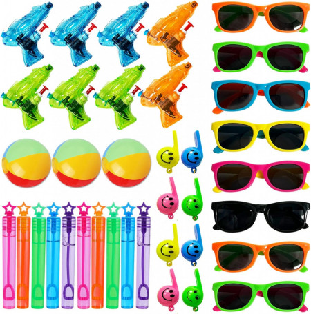 Set de jucarii pentru petrecere copii BARVERE, plastic, multicolor, 37 piese