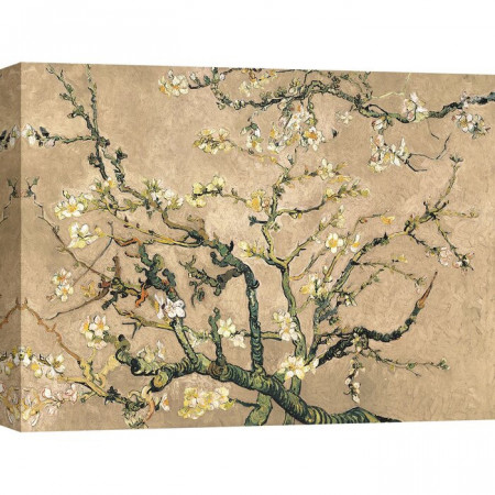 Tablou „Flori de migdale”, bej/taupe, 60 x 80 cm - Img 1