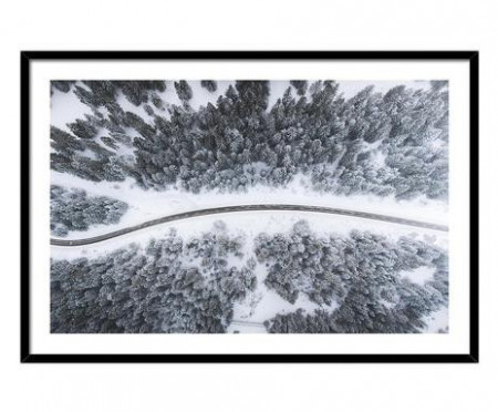 Tablou Canada, alb/negru, 40 x 60 cm - Img 1