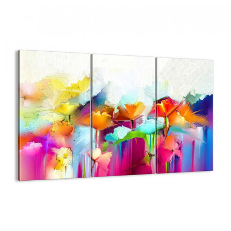 Tablou Ebern Designs, 3 piese, multicolor, 70 x 105 x 1,8 cm - Img 1