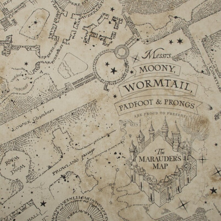 Tapet Hogwarts Map, 1000cm x 52cm - Img 1