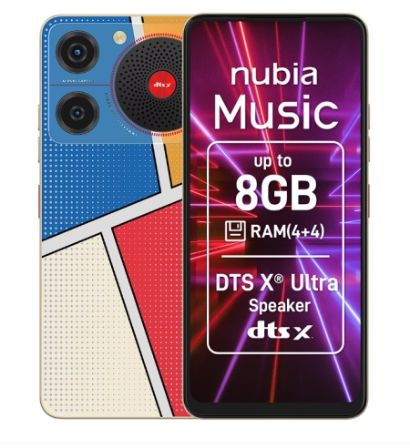 Telefon mobil ZTE nubia Music, Dual SIM, 128GB, 4GB RAM, Edition Collection Pop Art, Resigilat, Grad A
