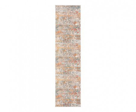 Traversa Patricia, polipropilenă, fildeș/portocaliu, 61 x 244 cm - Img 1