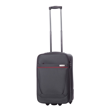 Troler Carla Gri Cu Rosu 54 Cm - 1188