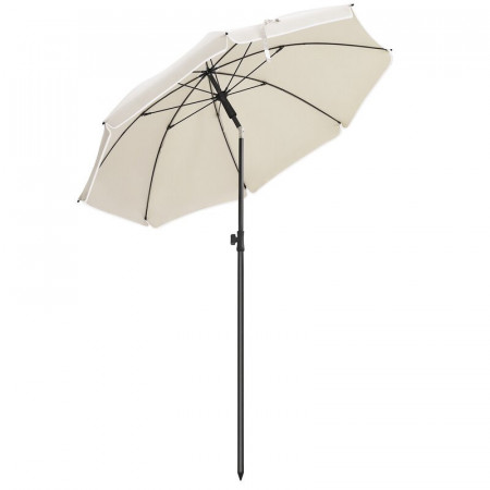 Umbrela de soare Dow, alb/negru, 160 x 210 cm - Img 1