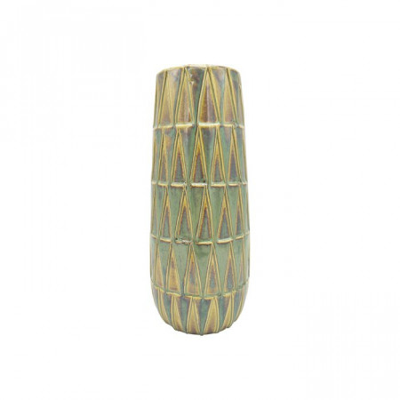 Vaza Nomad, ceramica, verde, 33 x 14 x 14 cm - Img 1
