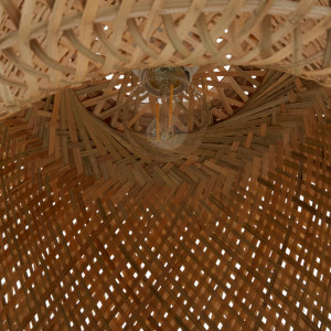 Abajur Eden din bambus, 27 x 55 cm - Img 6
