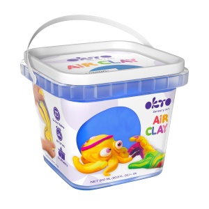 Air Clay pentru modelaj, 200g, Okto - Albastru - Img 2